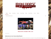 Tablet Screenshot of ironhorsemudranch.com